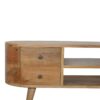 Rounded Entertainment Unit - Oak - Image 5