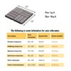 10 Piece Interlocking Deck Tiles Checker Pattern, Square Acacia Hardwood Outdoor Flooring For Patio, Bancony, Pool Side - Light Gray - Image 31