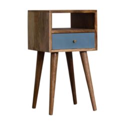 Mini Hand Painted Nightstand - Blue