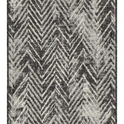 Sunshine - 2'7" X 7'3" Polypropylene, Indoor, Outdoor Area Rug - Anthracite