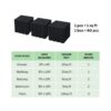 Interlocking Deck Tiles Plastic Waterproof Outdoor All Weather Anti-Slip Bathroom Shower Balcony Porch Strong Weight Capacity Upto 440 Lbs, Pebble Stone Pattern Pack Of 60 - Black - Image 11
