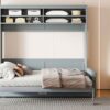 Queen Size Murphy Wall Bed With Sofa - Gray - Image 24