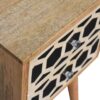 Inlay - Bone 2 Drawer Bedside Table - Light Brown - Image 4