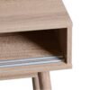 Rustic Entryway Console Table With Sliding White Doors And Wood Legs - Natural - Image 22