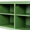 Stylish TV Cabinet, Entertainment CenterTV Stand, TVconsoletable, Media Console, Solidwood Frame, Changhong Glass Door, Metal Handle - Antique Green - Image 22