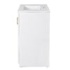 Bathroom Vanity With Ceramic Sink Combo, Frame Bathroom Storage Cabinet, Freestanding Vanity Set With 3 Drawers & Soft Closing Doors - White - Image 17