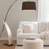 Large Round Pouf - Knitted Beige - Image 4