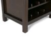 Avalon - High Storage Wine Rack Cabinet - Dark Tobacco Brown - Image 5