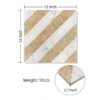 Waterjet Polished Marble Tile For Floor And Wall Stone - White / Gold - Image 2
