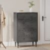 Nystrom - Mid Century Modern 5 Drawer Dresse - Gray - Image 5