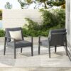 Modern Aluminum Lounge Chair Set With Rope Accents And Cushions For Indoor / Outdoor Spaces - Gray - Image 16