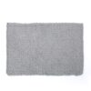 Charming Acrylic Throw Blanket With Knitted Design - Silver - Image 4