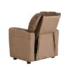 Kids Recliner Chair, Kids Upholstered Couch With One Cup Holder, Toddlers Recliner With Headrest And Footrest - Brown - Image 6