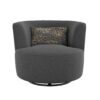 Benz - Swivel Glider Accent Chair - Gray - Image 2