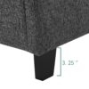 King Size Squares Upholstered Platform Bed - Gray - Image 12