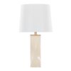 Curvo - Square Contemporary Table Lamp - Cream / Gold / White - Image 3