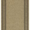 Earth - 2'7" X 7'3" Indoor, Outdoor Area Rug, Polypropylene - Jute / Black - Image 4