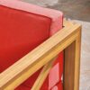 Brava - Modern Club Chair With Water Resistant Cushions - Red - Image 4