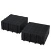 Interlocking Deck Tiles Plastic Waterproof Outdoor All Weather Anti-Slip Bathroom Shower Balcony Porch Strong Weight Capacity Upto 6613 Lbs, Rosette Pattern Pack Of 12 - Black - Image 26