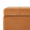 Wendover - Elegant Velvet Tufted Storage Bench With Lift Up Top And Birch Wood Legs - Burnt Orange - Image 8