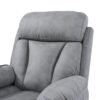 35.4" Electric Power Lift Recliner Chair, Fabric Recliner Chair, Home Theater Seating, Living Room Chair, Side Pocket, Remote Control - Light Gray - Image 21