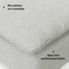 Jasmine - Right Arm Sofa Module - Gray - Image 9