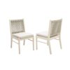 Cordoba - Dining Chair (Set of 2) Comfortable Armless Chairs - Beige - Image 5