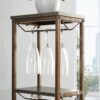 11 Bottle Wine Bakers Rack, 5 Tier Freestanding Wine Rack With Hanging Wine Glass Holder And Storage Shelves, Wine Storage Home Bar For Liquor And Wine Storagefor Kitchen, Dining Room - Gray - Image 4