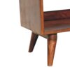 Bench With Brown Leather Seatpad - Chestnut - Image 8