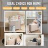 Laundry Hamper With Lid PE Rattan Powder Coating Frame Clothes Hampers With 2 Removable Bags, Wheels, 160L - Gray - Image 39