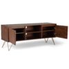 Hunter - TV Media Stand - Umber Brown Stain - Image 7