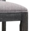 Bar Stools (Set of 2), Rubber Wood Frame, Retro Bar Chairs Suitable For Kitchen Island - Black / Gray - Image 11