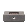 Modern Square Iron Fire Pit 50, 000 Btu - Stone Gray - Image 7