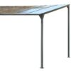 Outdoor Wall Mounted Gazebo With Sloped Roof Design, Uv Protection, And Durable Iron Frame - Gray - Image 11