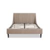 Aspen - Queen Vertical Tufted Modern Headboard Platform Bed Set - Mink Beige - Image 5