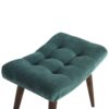 Velvet Curve Bench - Emerald - Image 4