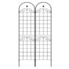 2 Pack Metal Garden Trellis For Climbing Plants Outdoor Rustproof Plant Support Rose Trellis Netting Trellis - Black - Image 14