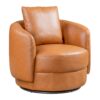 Dylan - Swivel Chair - Cognac - Image 3