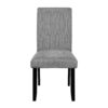 5 Piece Round Dining Table Set, Modern Dining Table And 4 Upholstered Chairs For Dining Room, Kitchen Room, Living Room - Gray / Black - Image 11