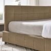 Mid Century Full Size Upholstered Bed Frame With Tufted Backrest And Armrests - Brown - Image 8