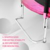Yc 8Ft Trampoline Outer Net - Pink / Black - Image 2