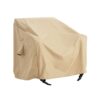 Shield - Patio Outdoor Club Chair Cover Set, Durable Weather Resistant Fabric - Beige - Image 5