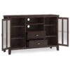 Artisan - Tall TV Media Stand - Dark Chestnut Brown - Image 2