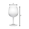 Tritan - Leadingware Unbreakable Wine Glass Set With Hammer Design Bpa Free Plastic, 22Oz - Clear - Image 3