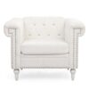 1 Seater Sofa - White - Image 5