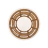 San Pedro - Boho Style Side Table With Tempered Glass Top - Light Brown Rattan - Image 8