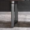 70.87" Modern Artificial Stone Dining Table, Can Accommodate 6-8 People - Black - Image 6