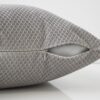 Pillows, Square, Insert Included, Decorative Throw, Hypoallergenic, Modern (Set of 2) - Silver - Image 2