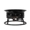19" Propane Gas Fire Pit Table, 50000 Btu Round Steel Fire Pit For Outside Patio Deck Garden Backyard - Black - Image 4