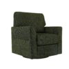 360° Swivel Chair Accent Barrel Armchair With Side Pockets, Chenille Upholstery, Compact Size - Green - Image 15